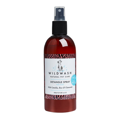 Preparat do kołtunów sierści psa i szczeniąt WildWash Pro Detangle ułatwiający rozczesywanie (300ml) www.wildwash.pl