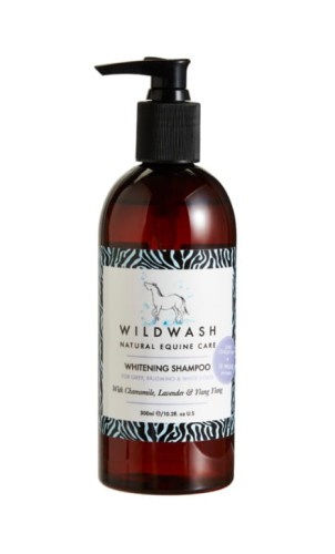 Wybielający szampon dla koni o sierści białej i siwej WildWash Horse (300 ml koncentrat) NOWA etykieta